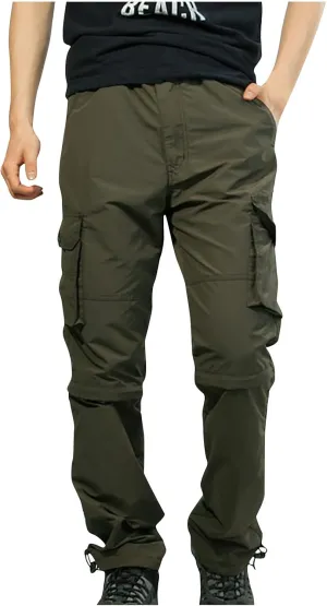 Muscularfit Tactical Pants for Men Stretch Multi Pockets Cargo Pants Causal Outdoor Joggers Athletic Pant Loose Baggy Joggers