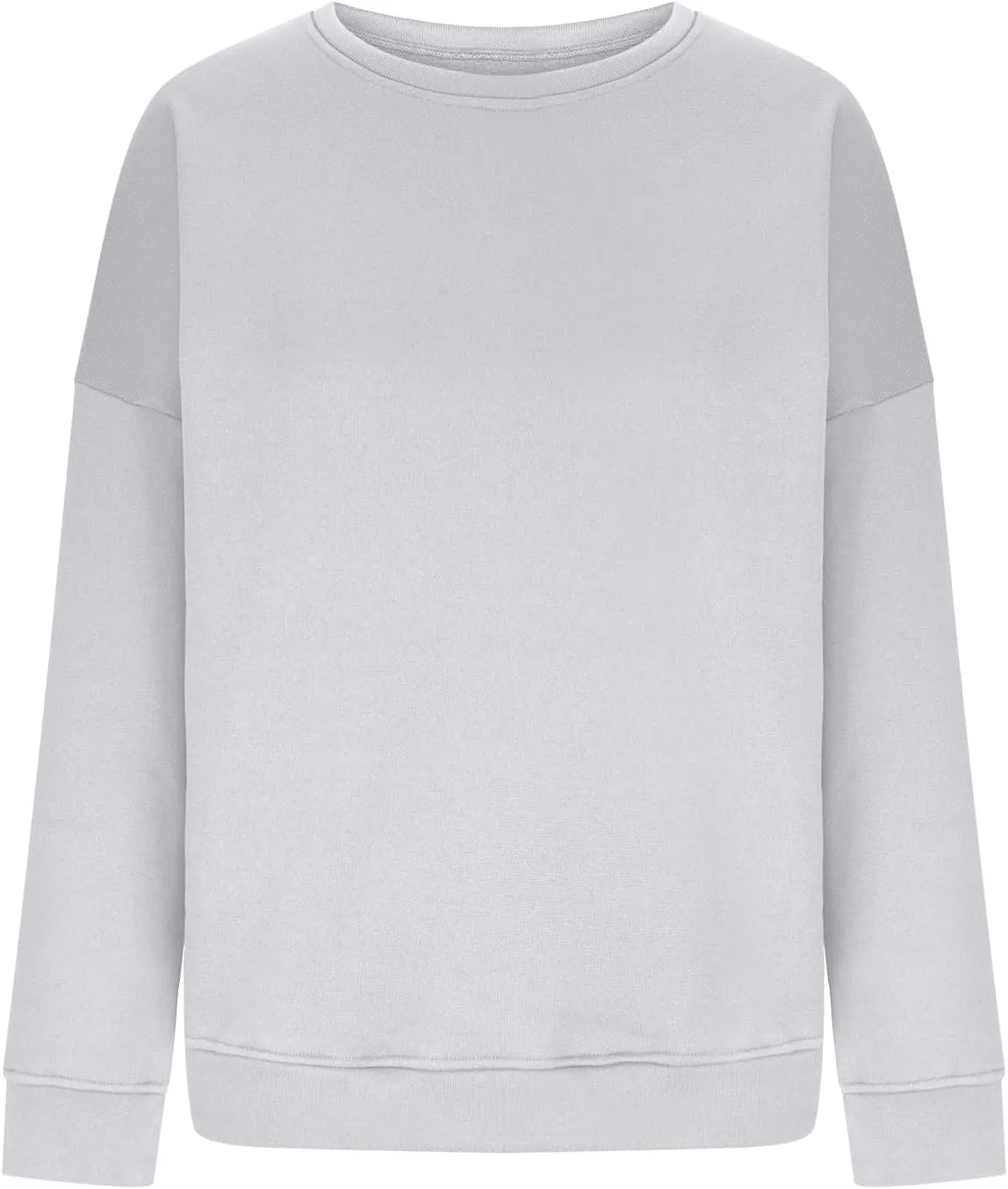 Oversized Long Sleeve Crewneck Sweatshirts For Women Casual Loose Pullover Tops Fall Fashion Fleece Sweater Clothes