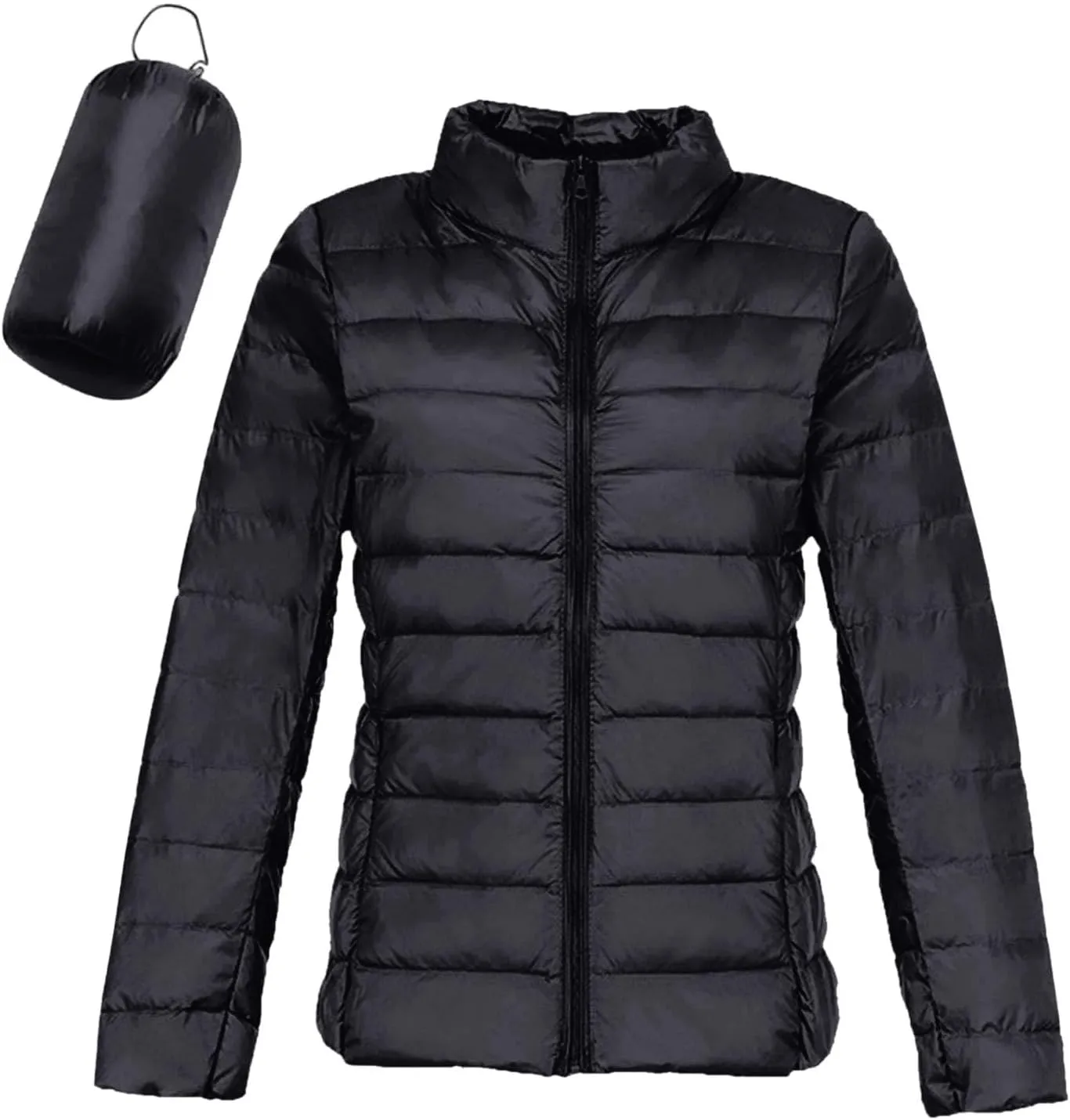 Packable Puffer Jacket Women Lightweight Short down Jackets Winter Trendy Hooded Bubble Coat Light Puffer Jackets