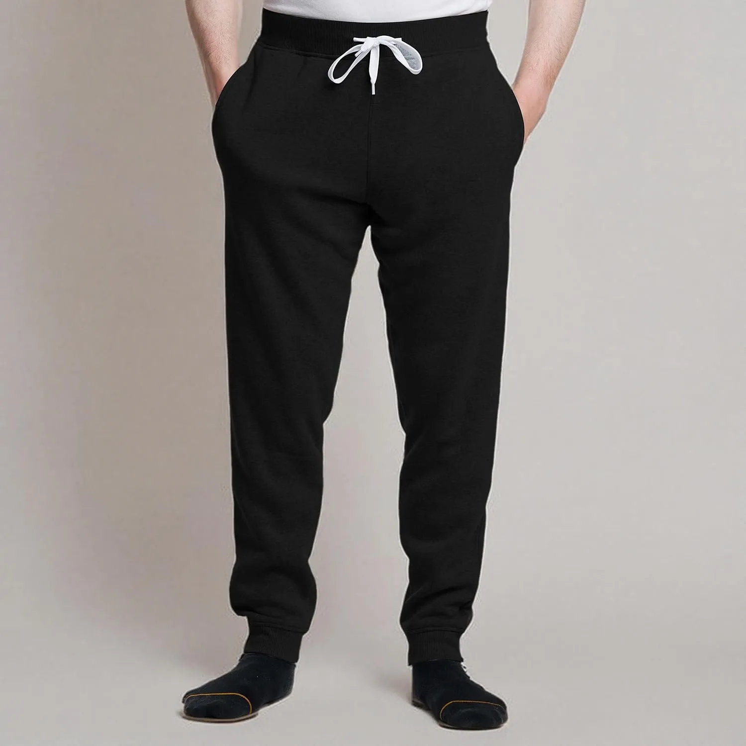 Premium Wear Men’s Jogger Sweatpants - Lightweight, Super Soft, 100% Polyester | Elastic Drawstring, Deep Pockets, Tag-Free