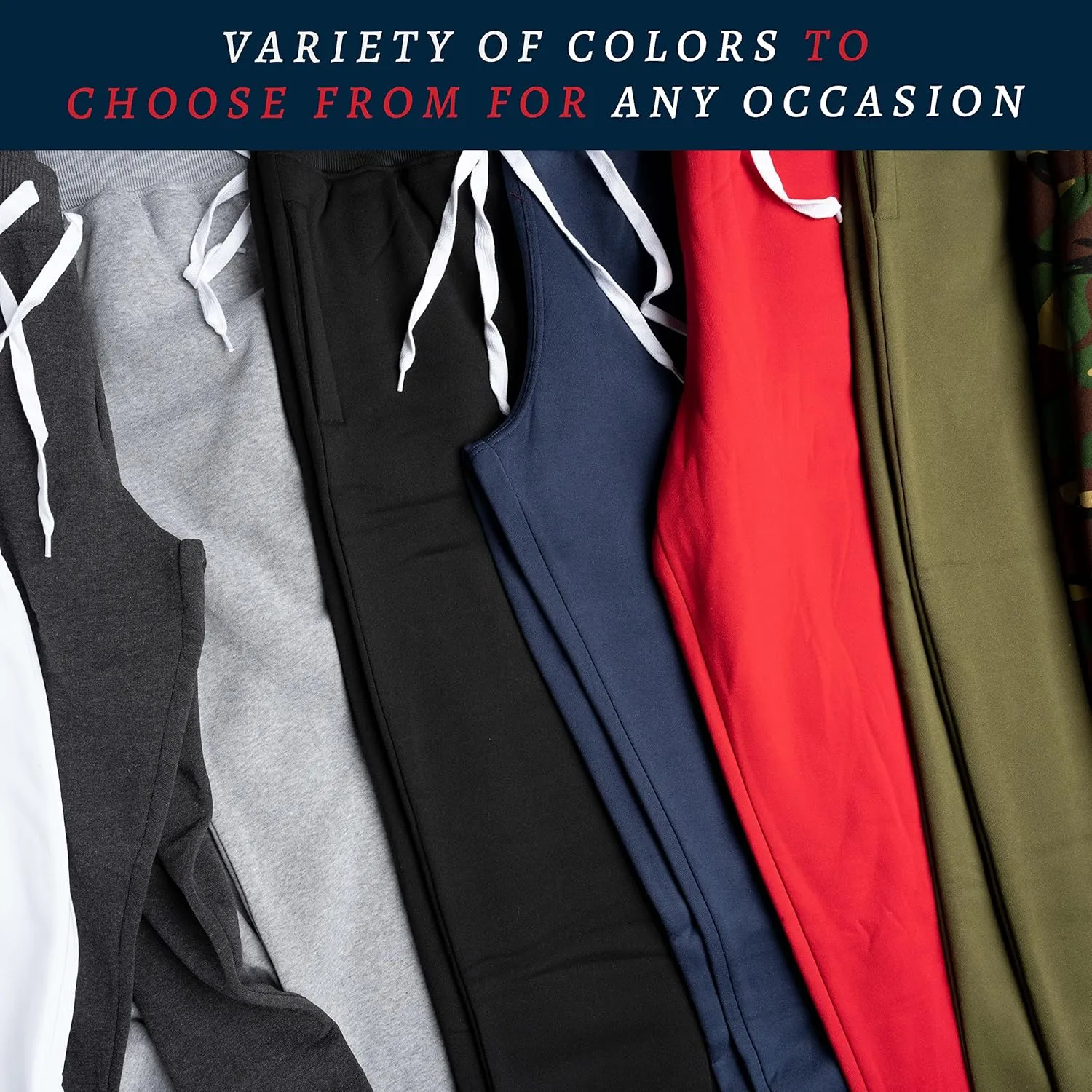 Premium Wear Men’s Jogger Sweatpants - Lightweight, Super Soft, 100% Polyester | Elastic Drawstring, Deep Pockets, Tag-Free