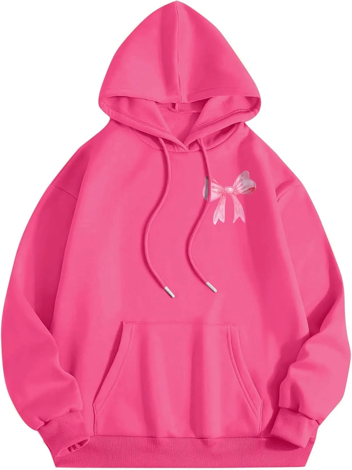 PVTOSD Sweatshirts For Teen Girls Long Sleeve Letter Print Casual Graphic Hoodies Drawstring Pullover Cute S, XXL