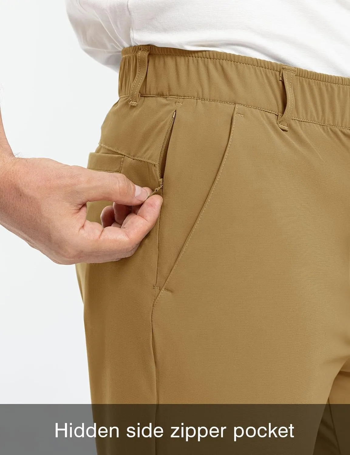 Rdruko Men's Golf Shorts Stretch Dry Fit 9" Lightweight Casual Dress Work Shorts with Pockets