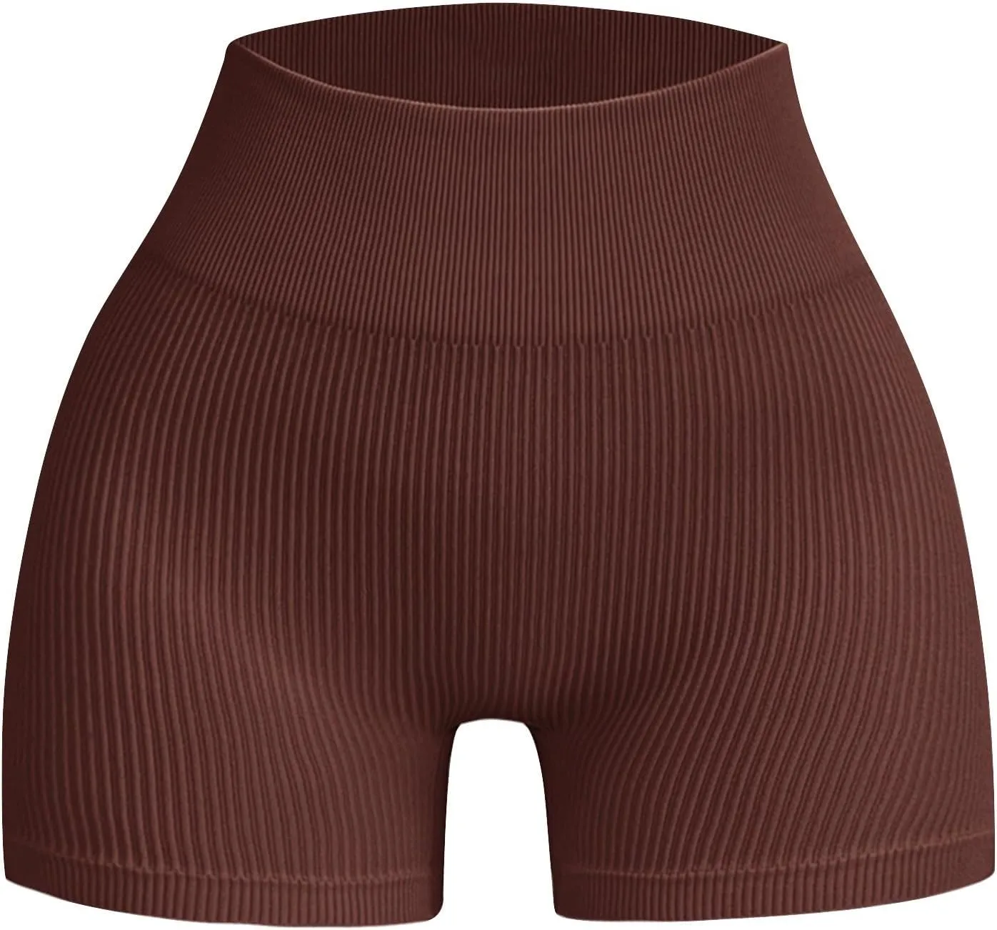 Ribbed Biker Shorts for Women Tummy Control Stretch High Waist Yoga Shorts Summer Comfy Gym Workout Athletic Shorts