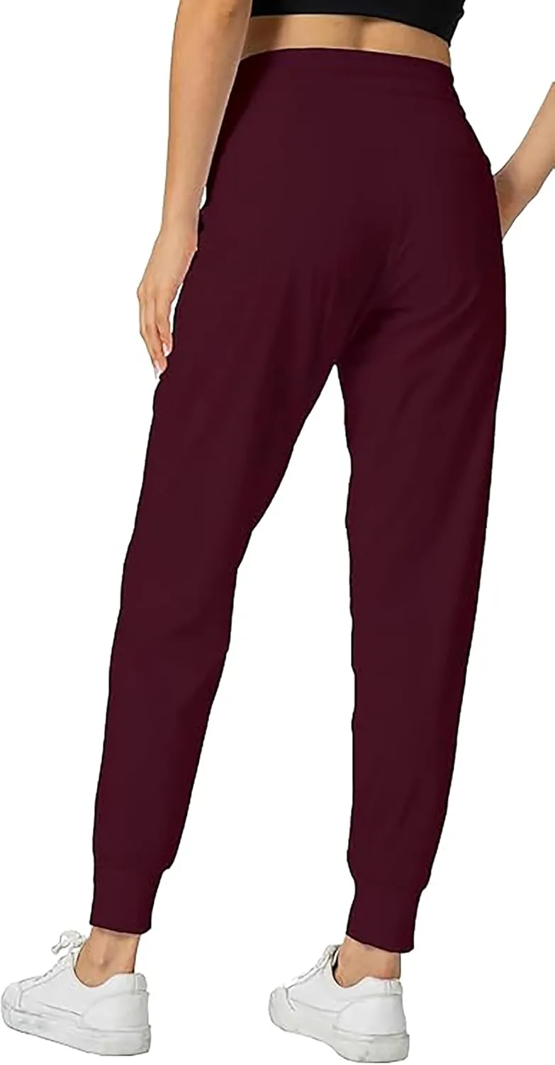Rrosseyz Joggers Pants for Women-Quick Dry Sweatpants with Pockets for Travel Athletics Casual Outdoor