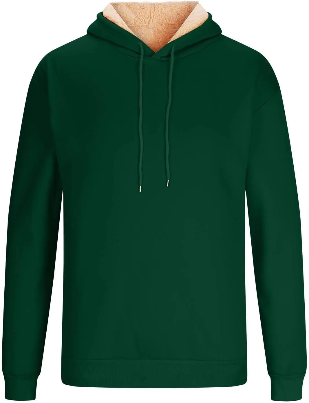 RTTUIOP Hoodies for Men Sherpa Lined Thermal Winter Sweatshirt Casual Fashion Fleece Lined Hoodie Pullover