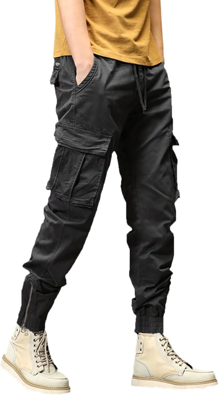 sdbrld Cargo Pants For Men Mens Ripstop Tactical Pants Lightweight Trendy Outdoor Hiking Water Resistant Pants with Pockets