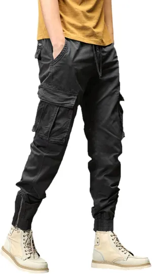 sdbrld Cargo Pants For Men Mens Ripstop Tactical Pants Lightweight Trendy Outdoor Hiking Water Resistant Pants with Pockets