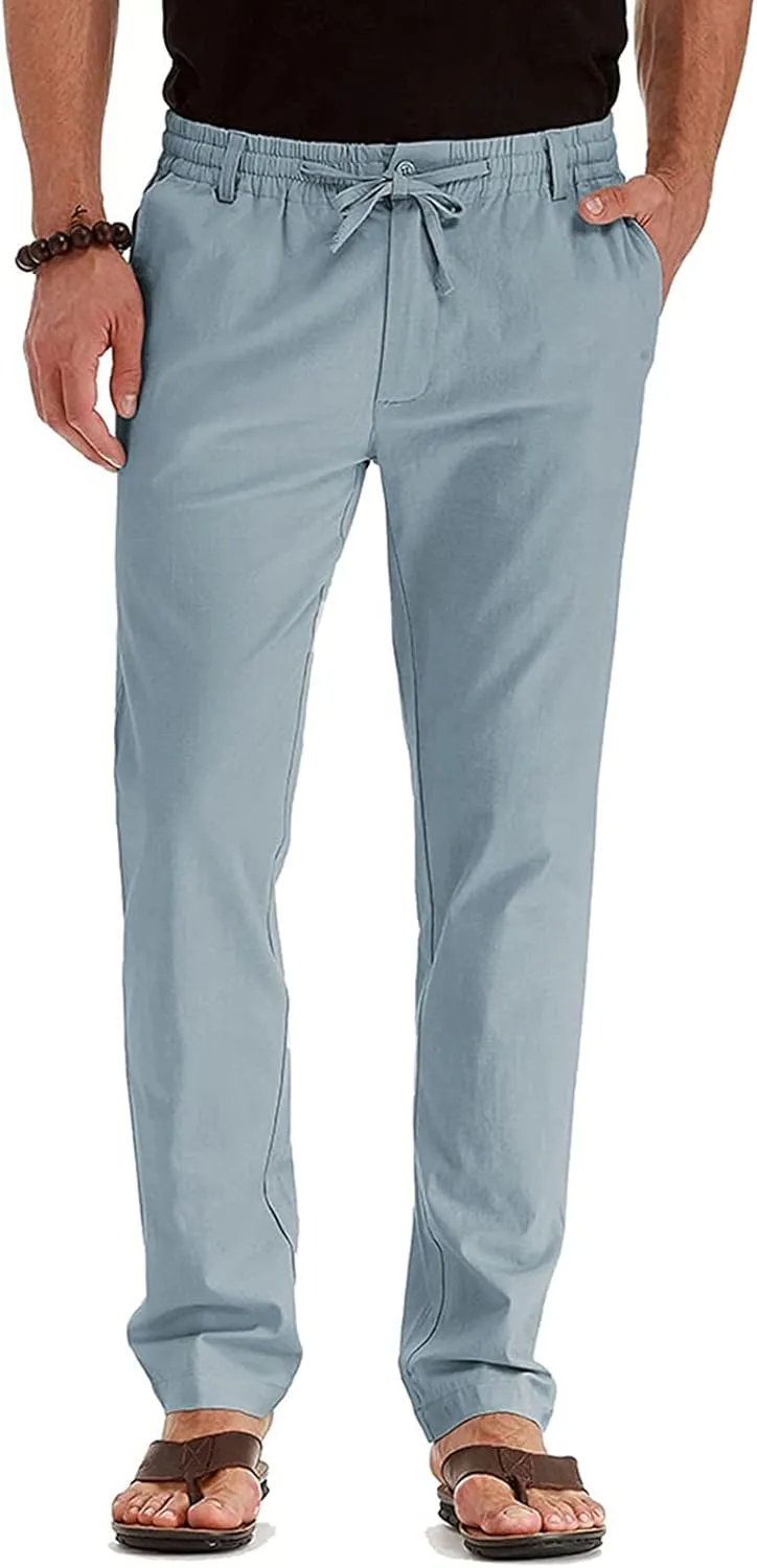 Slim Fit Dress Pants for Men 2023 Classic Fit Hidden Expandable Waist Solid Business Work Straight Legs Fashion