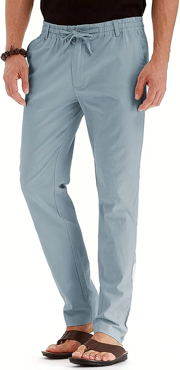 Slim Fit Dress Pants for Men 2023 Classic Fit Hidden Expandable Waist Solid Business Work Straight Legs Fashion