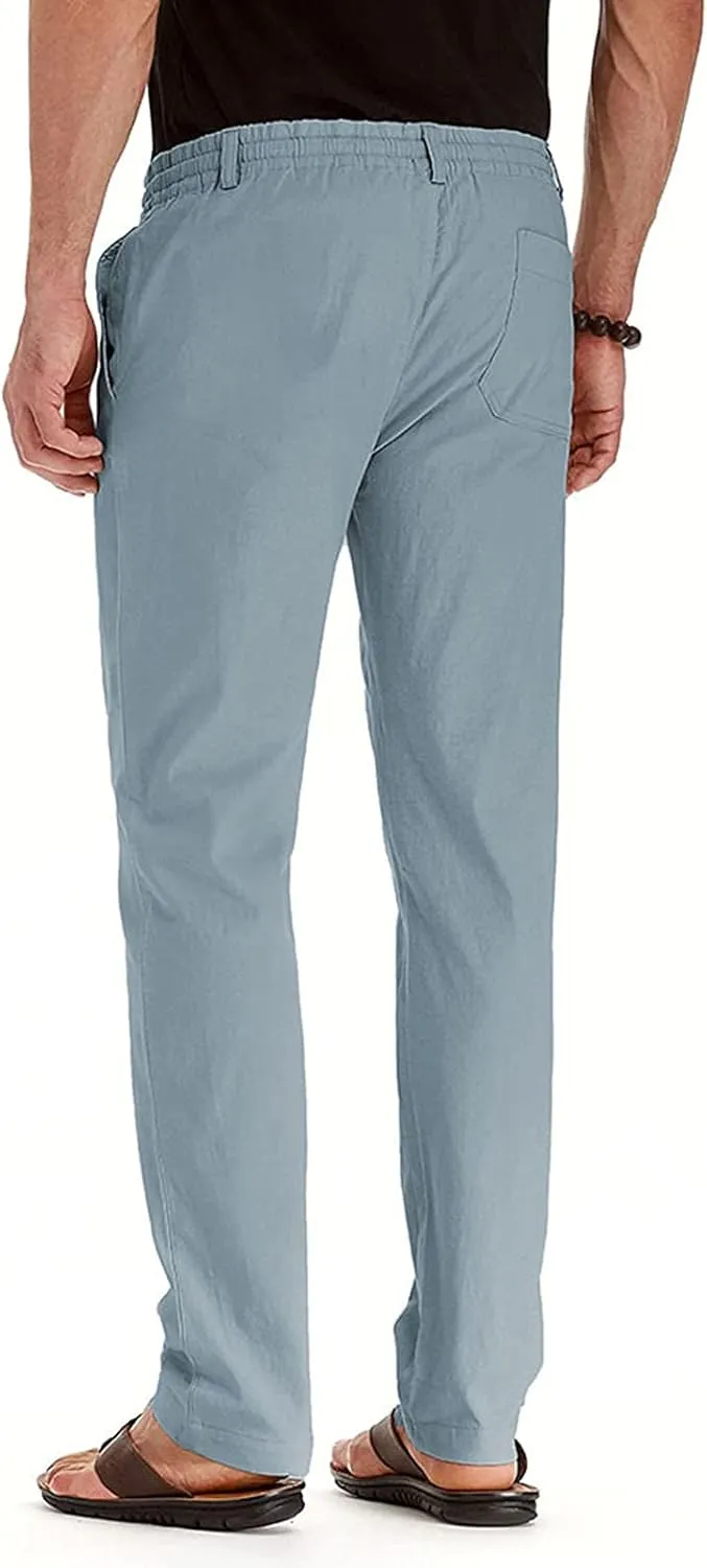 Slim Fit Dress Pants for Men 2023 Classic Fit Hidden Expandable Waist Solid Business Work Straight Legs Fashion