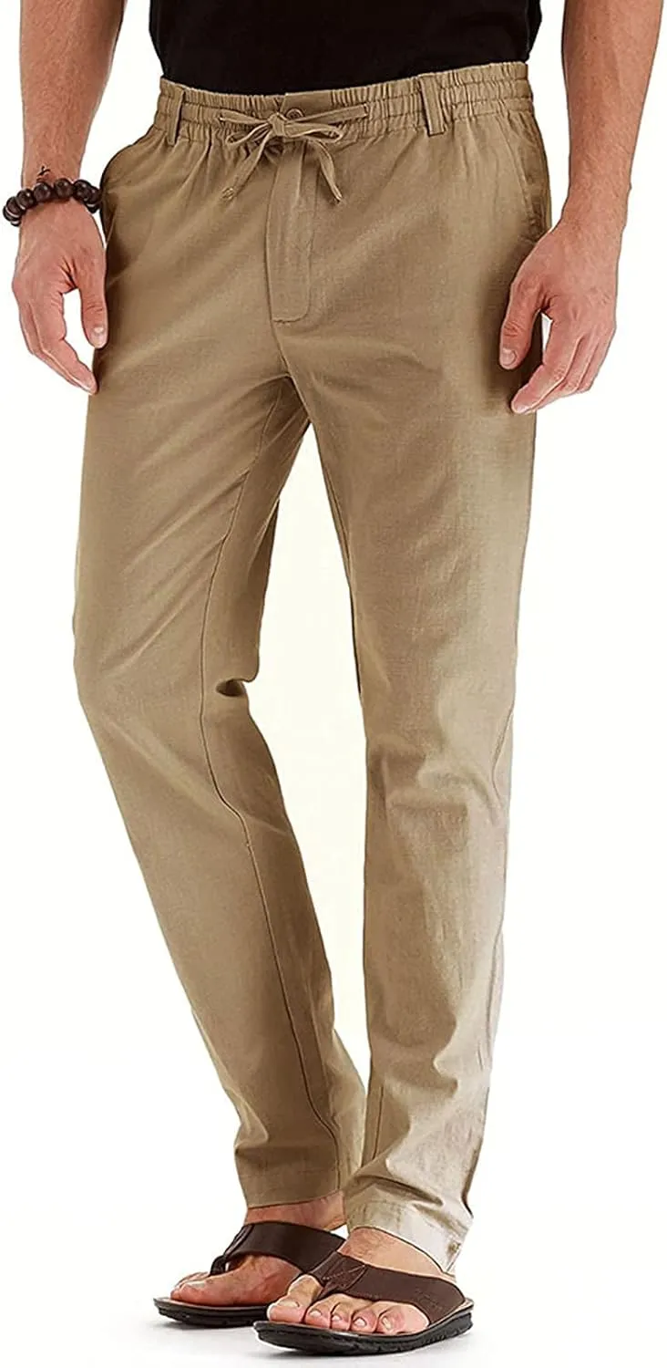 Slim Fit Dress Pants for Men 2023 Classic Fit Hidden Expandable Waist Solid Business Work Straight Legs Fashion