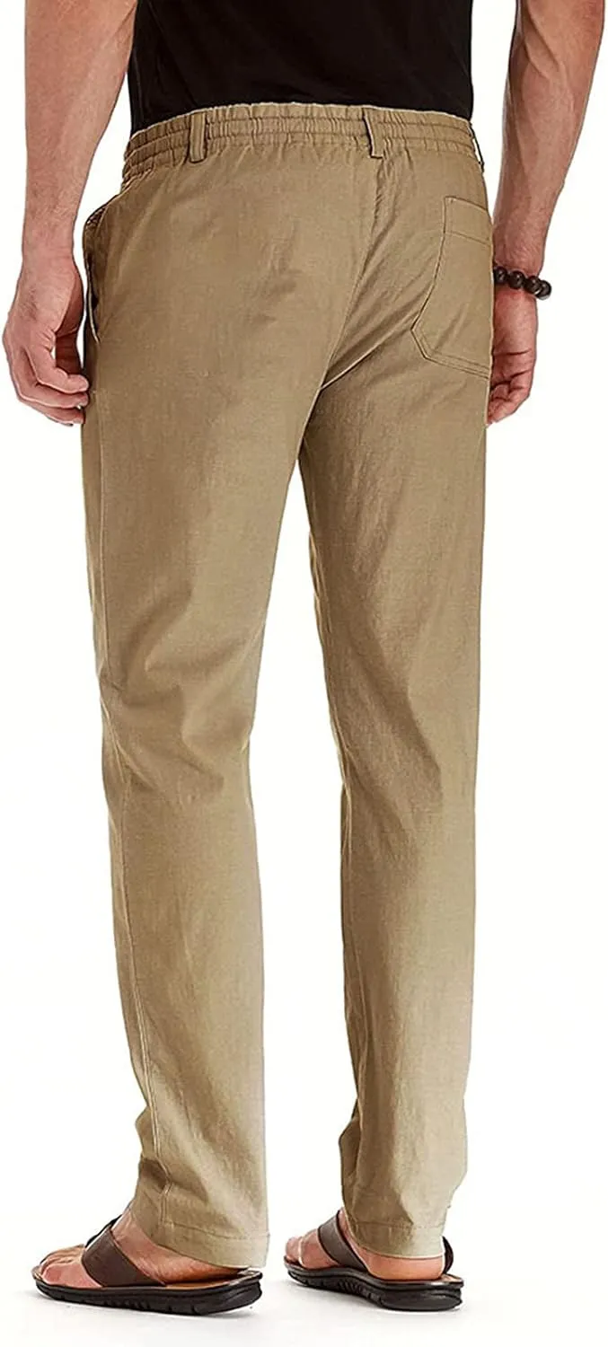 Slim Fit Dress Pants for Men 2023 Classic Fit Hidden Expandable Waist Solid Business Work Straight Legs Fashion