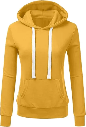 SMIDOW Trendy Hoodies For Women 2023 Fall Casual Loose Comfy Hooded Sweatshirt Pullover Tops Fashion Winter Clothes