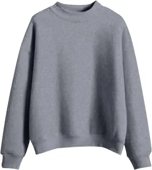Solid Color Hoodie for Women Loose Pullover Turtleneck Long Sleeve Casual Sweatshirt Fall Outdoor Joggers Workout Tops
