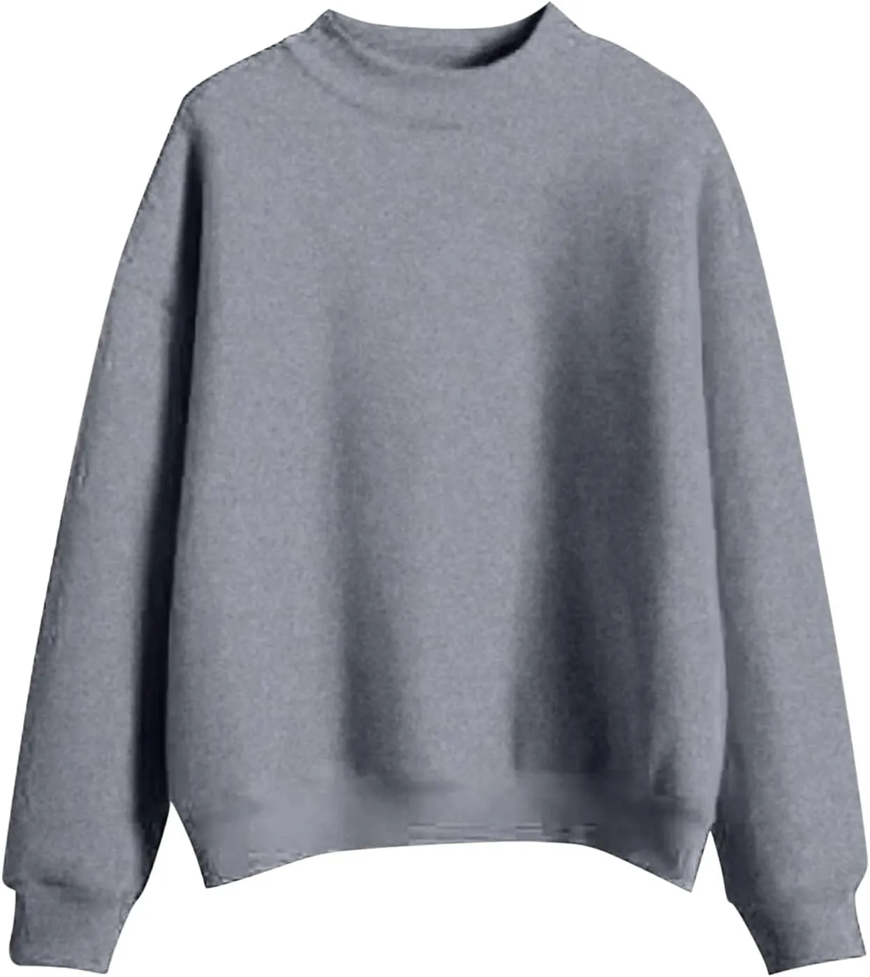 Solid Color Hoodie for Women Loose Pullover Turtleneck Long Sleeve Casual Sweatshirt Fall Outdoor Joggers Workout Tops
