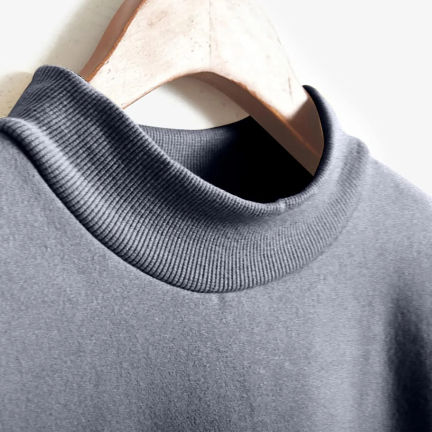 Solid Color Hoodie for Women Loose Pullover Turtleneck Long Sleeve Casual Sweatshirt Fall Outdoor Joggers Workout Tops