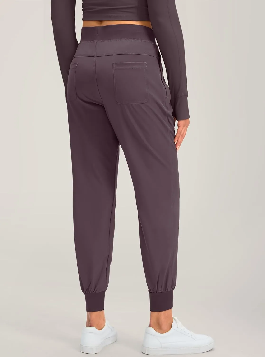 Soothfeel Women's Joggers with Zipper Pockets Lightweight Running Gym Travel Casual Workout Athletic Joggers Pants for Women