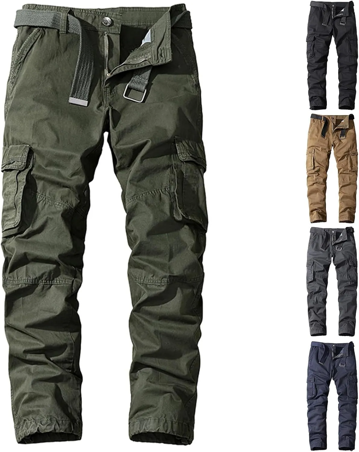 Stretchy Cargo Pants for Men Camo Tactical Pants BDU Casual Military Pants Trousers Outdoor Apparel with Multi Pockets