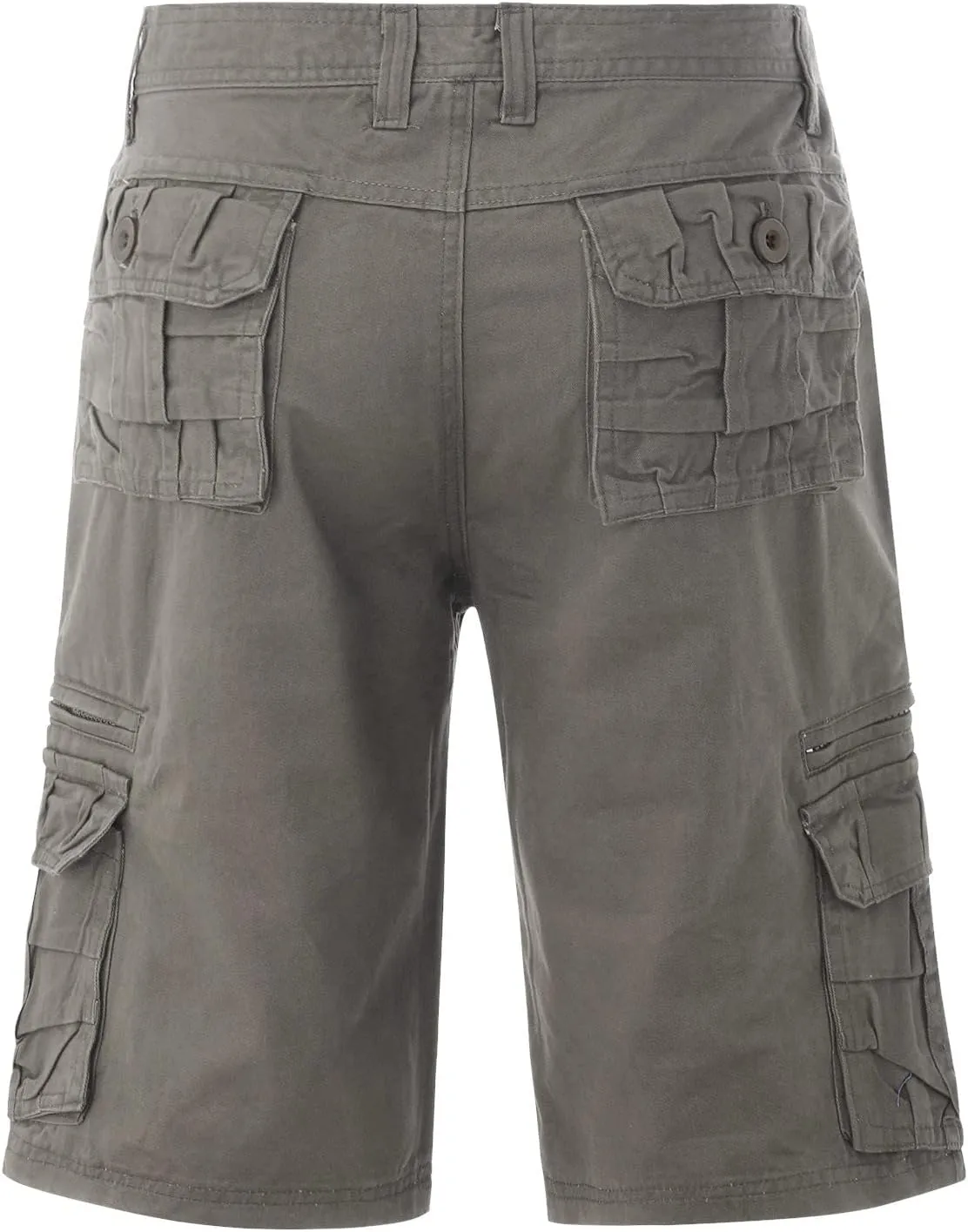 Summer Lightweight Hiking Shorts for Men Casual Wide Leg Twill Utility Cargo Shorts with Multi Pockets Comfort Work Shorts