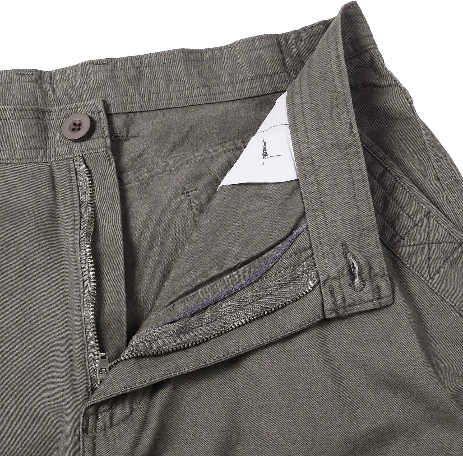 Summer Lightweight Hiking Shorts for Men Casual Wide Leg Twill Utility Cargo Shorts with Multi Pockets Comfort Work Shorts