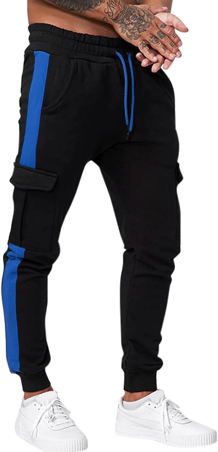 Sweatpants for Men Big and Tall Casual Mens Gifts Cargo Pants Hiking Workout Joggers Athletic Long Pants with Pockets