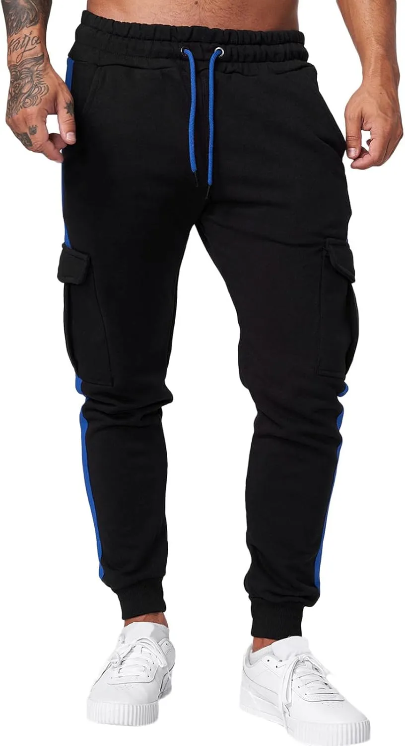 Sweatpants for Men Big and Tall Casual Mens Gifts Cargo Pants Hiking Workout Joggers Athletic Long Pants with Pockets