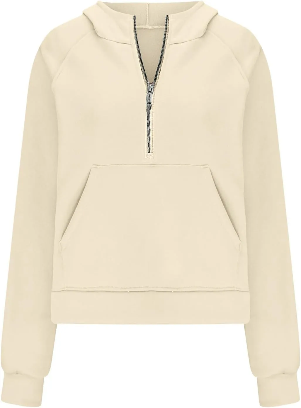 Sweatshirts for Women Haif Zip Long Sleeve Fashion Cropped Lapel Neck Sweater Pullover Tops 2024 Trendy Fall Clothes