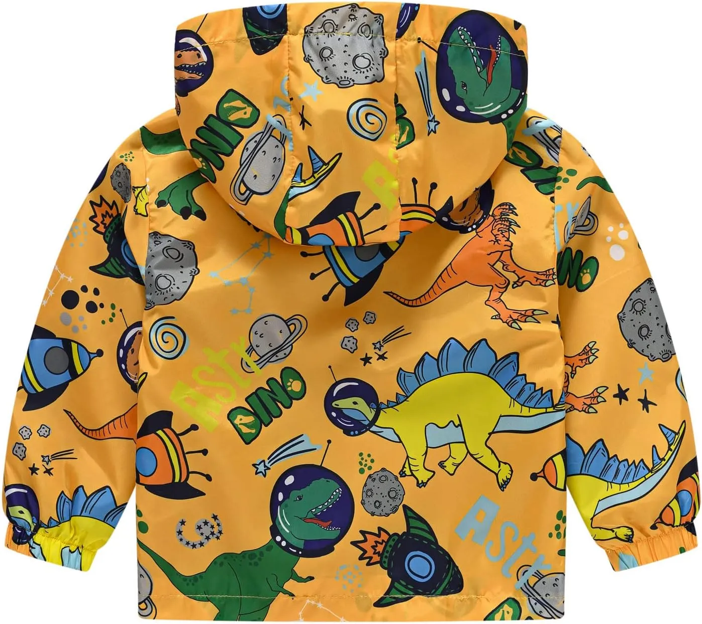 Toddler Hooded Jackets Dinosaur Baby Boys Girls Cartoon Print 2025 Lightweight Zip Up Spring Summer Windproof Coat