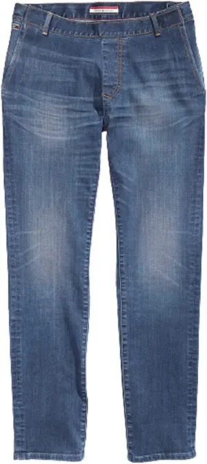 Tommy Hilfiger Men's Adaptive Seated Fit Jeans Adjustable Waist Magnet Buttons