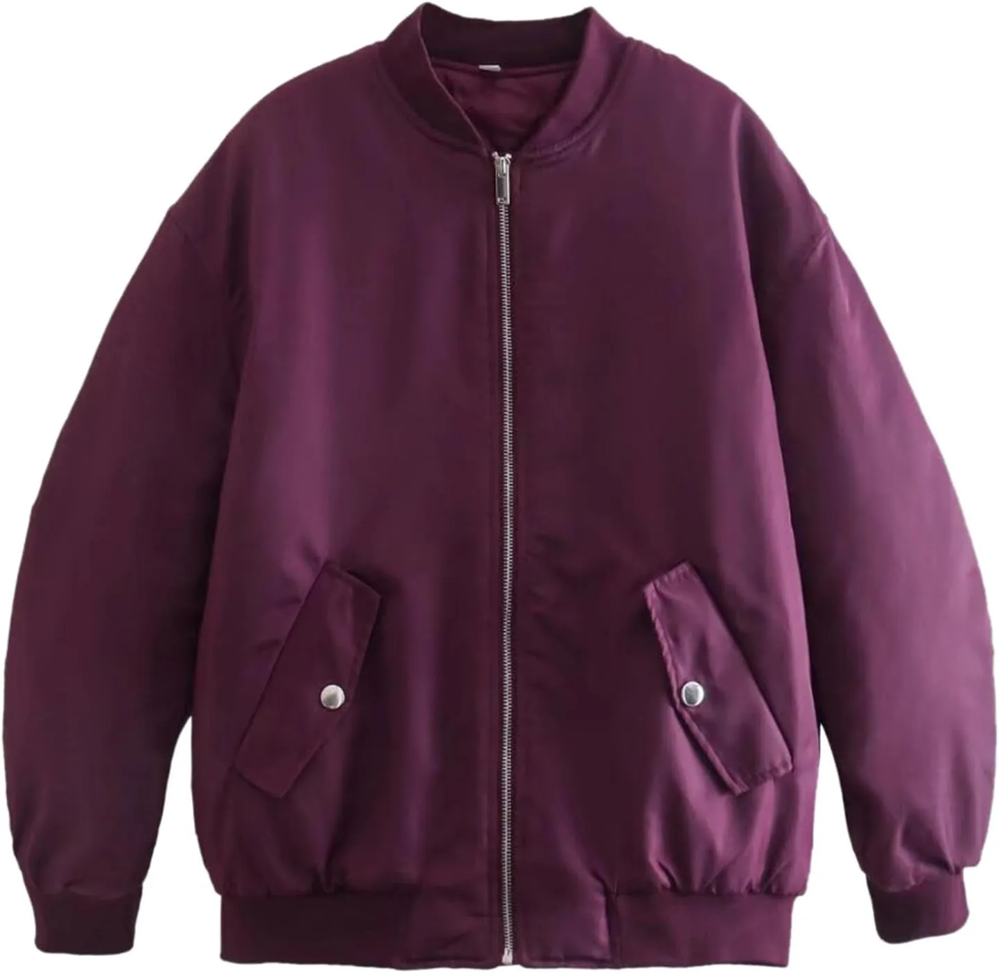 Winter Jacket for Women Lightweight Cropped Zip Up Coats Casual Thick Long Sleeve Coat Fall Fashion 2024 Trendy Outwear