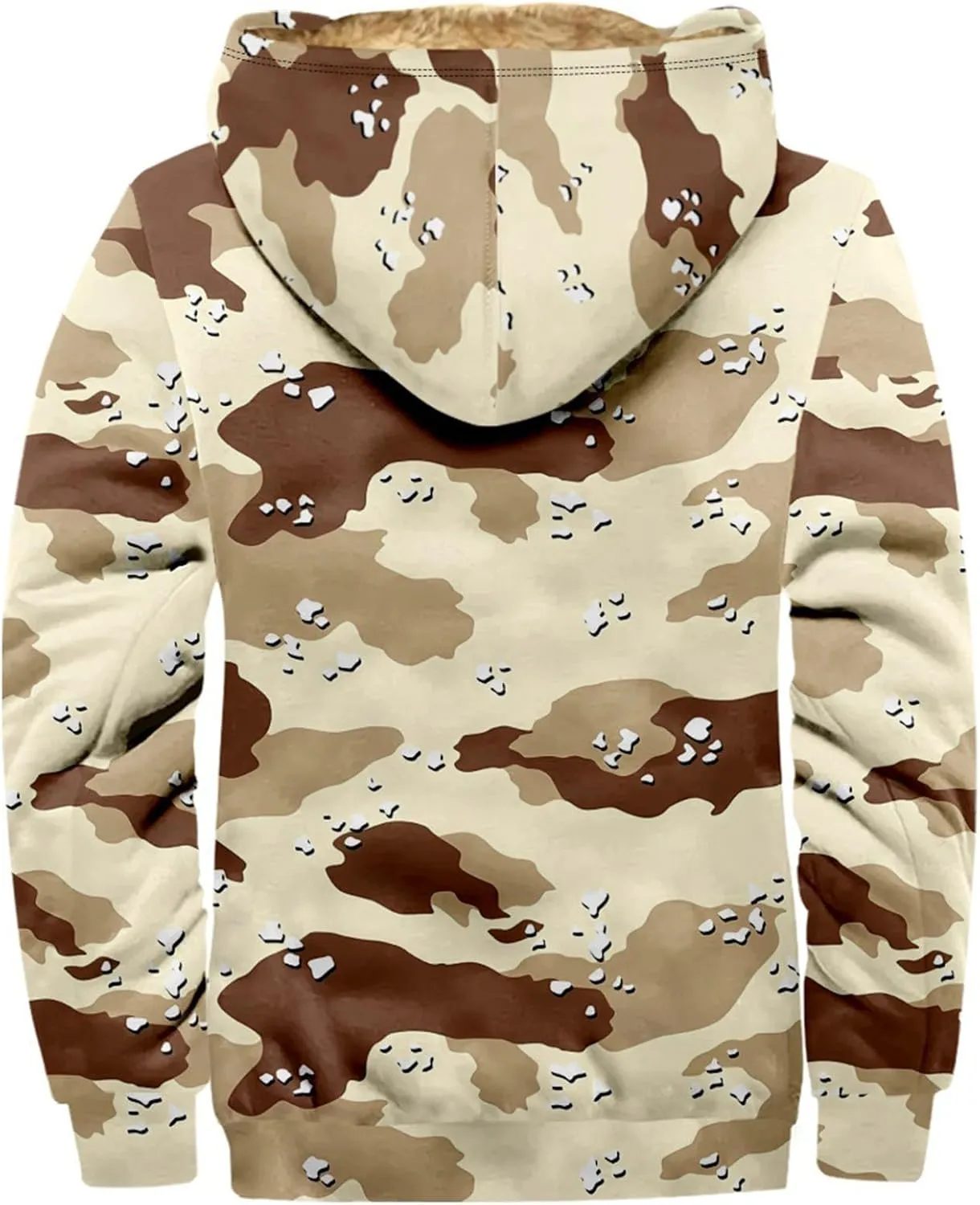 Winter Jackets for Men Fleece Sherpa Lined Warm Jacket Coat Heavyweight Sweatshirt Hoodie Zip Up Sweatshirt with Pockets
