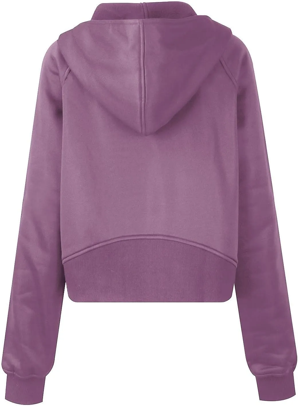 Women Cropped Sweatshirt Y2k Zip Up Hoodies Fleece Fashion Jacket Casual Lightweight Collared Blouse Long Sleeve Tops