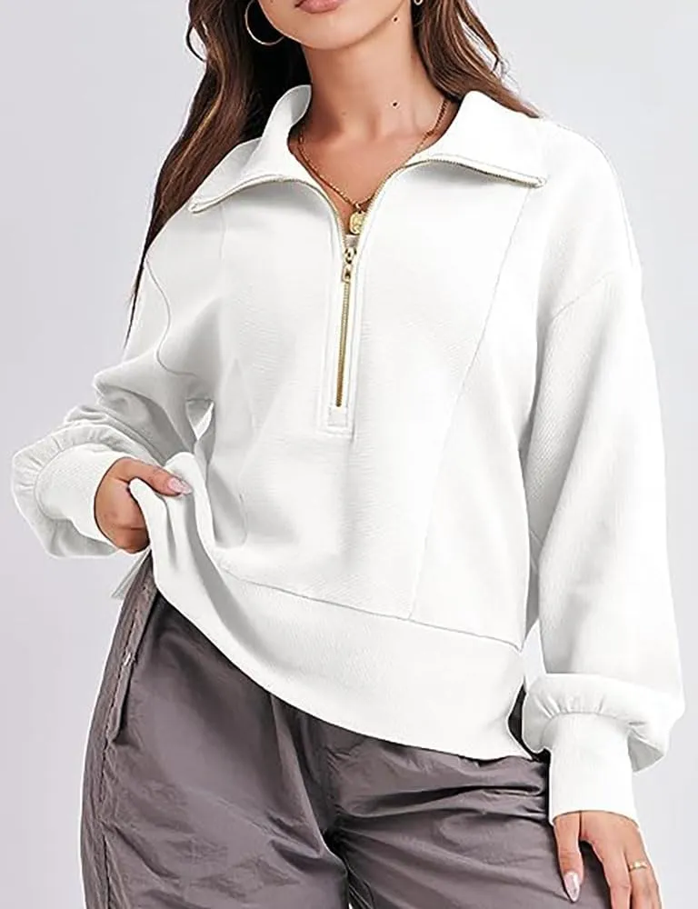 Women Hoodies Cropped Sweatshirt Zip Up Pullover Fall Casual Fleece Loose Fit