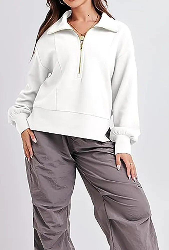 Women Hoodies Cropped Sweatshirt Zip Up Pullover Fall Casual Fleece Loose Fit