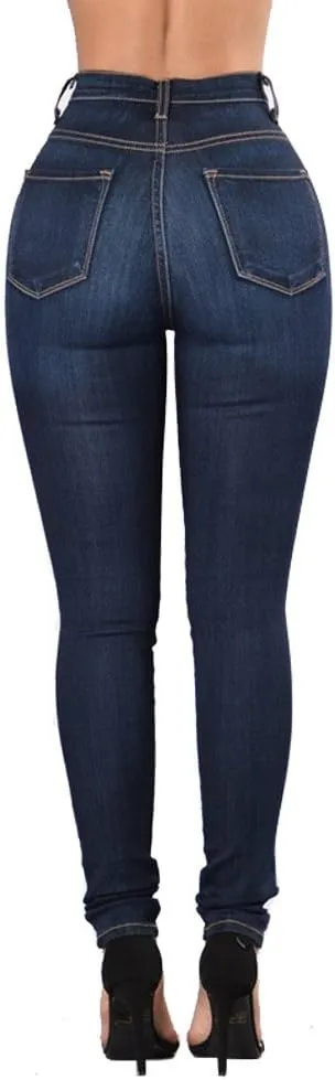 Women Jeans High Waisted Skinny Stretch Denim Modern Cigarette Pants