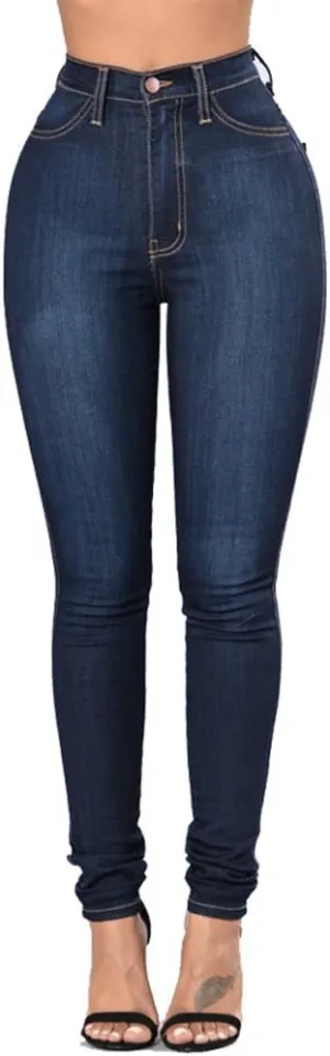 Women Jeans High Waisted Skinny Stretch Denim Modern Cigarette Pants