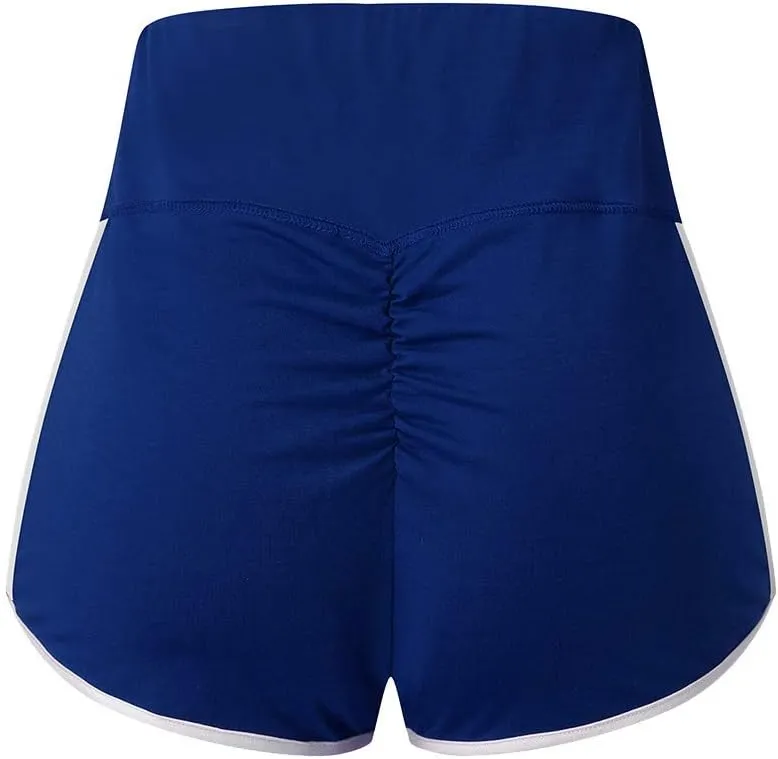Women Workout Impact Shorts Casual High Waisted Workout Biker Shorts Gym Running Yoga Shorts Soft Stretch Short Pants