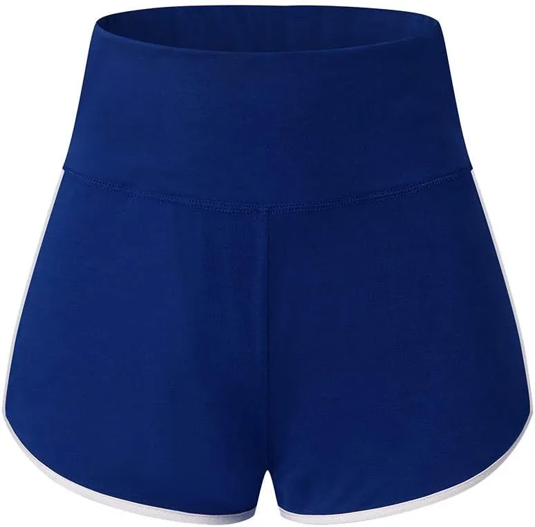 Women Workout Impact Shorts Casual High Waisted Workout Biker Shorts Gym Running Yoga Shorts Soft Stretch Short Pants