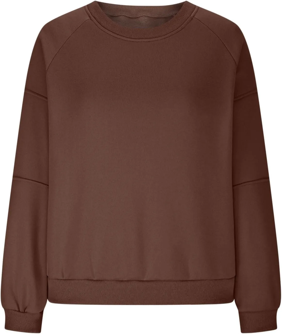 Women Y2k Pullover Teen Girls Oversized Crewneck Sweatshirt Casual Cropped Fleece Long Sleeve Lightweight Loose Tops