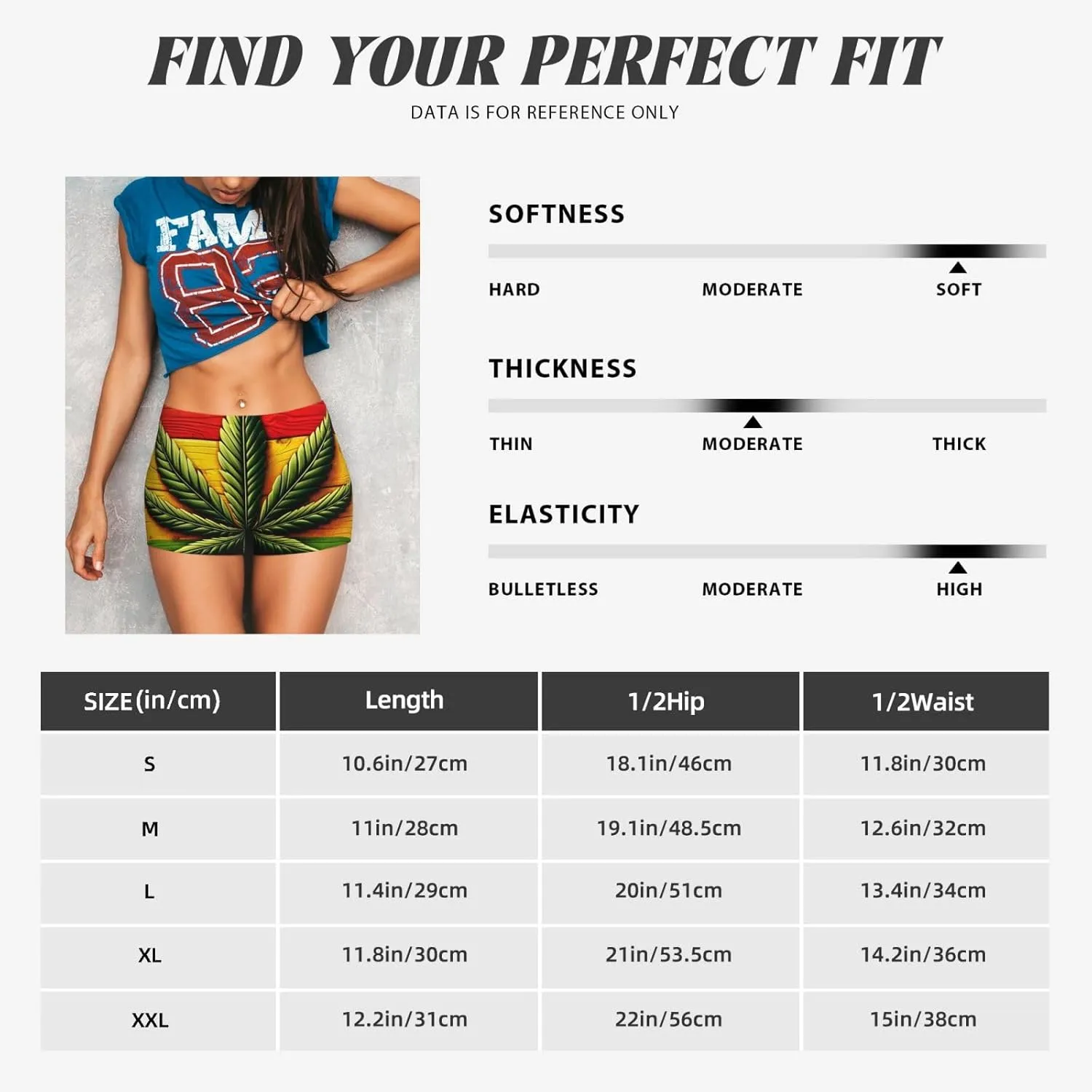 Women's Athletic Stretch Shorts Wood-Rasta-Flag-Marijuana-Leaf Running Shorts for Women