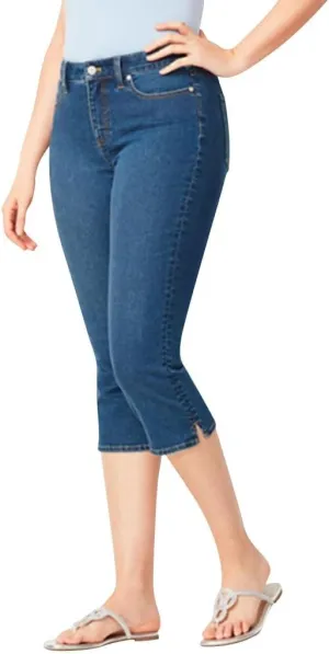 Womens Capri Jeans for Women High Waisted Skinny Ripped Jean Denim Pants Stretchy Cropped Distressed Jeans