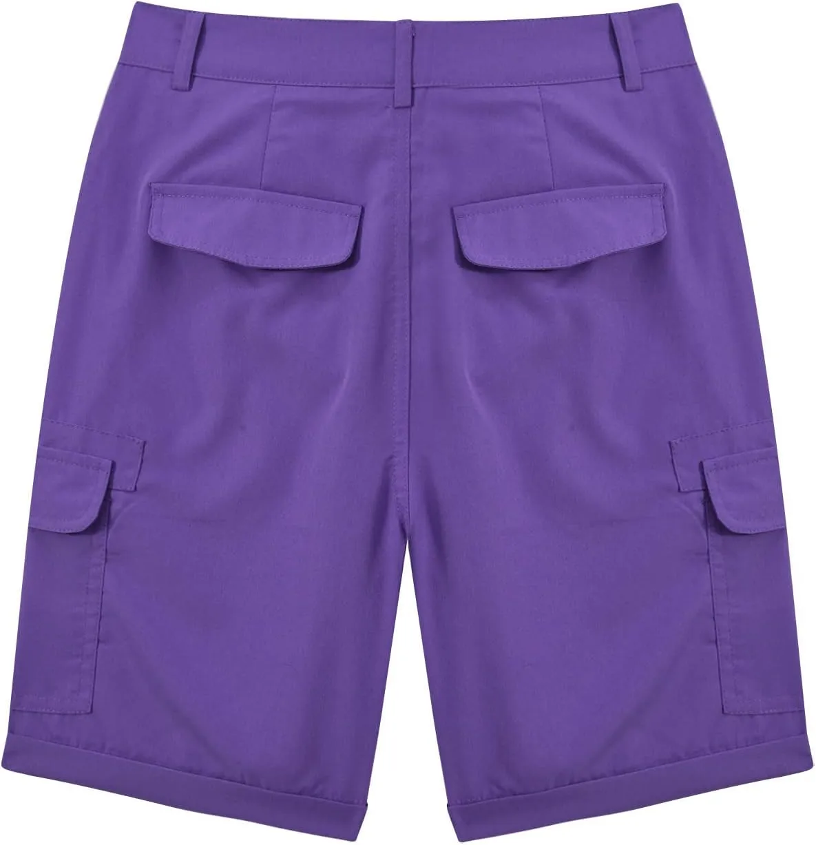 Womens Cargo Shorts Casual Summer High Waisted Solid Wide Leg Shorts Plus Size Loose Comfy Outdoor Shorts with Pocket