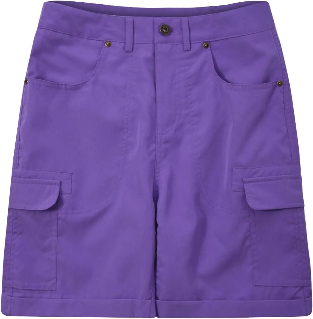 Womens Cargo Shorts Casual Summer High Waisted Solid Wide Leg Shorts Plus Size Loose Comfy Outdoor Shorts with Pocket