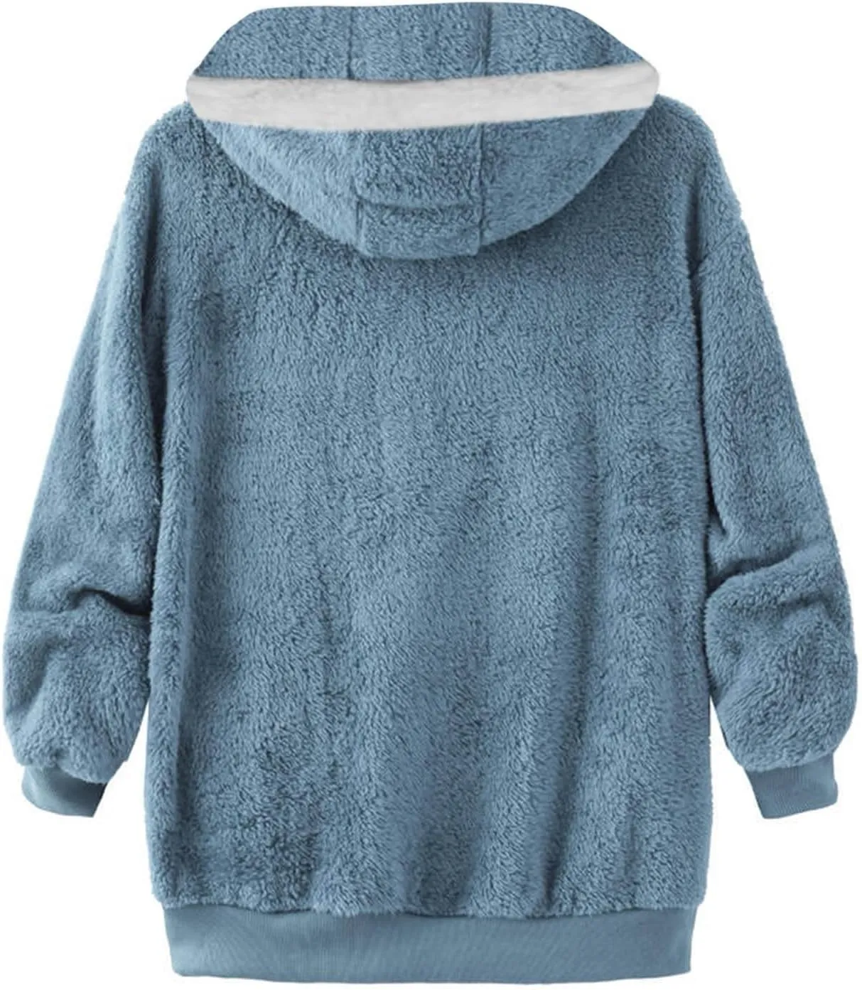 WomenS Fleece Sweatshirt Jacket Zipper Pocket Top Long Sleeve Spring And Autumn Sweatshirt Fashion Fleece Jackets