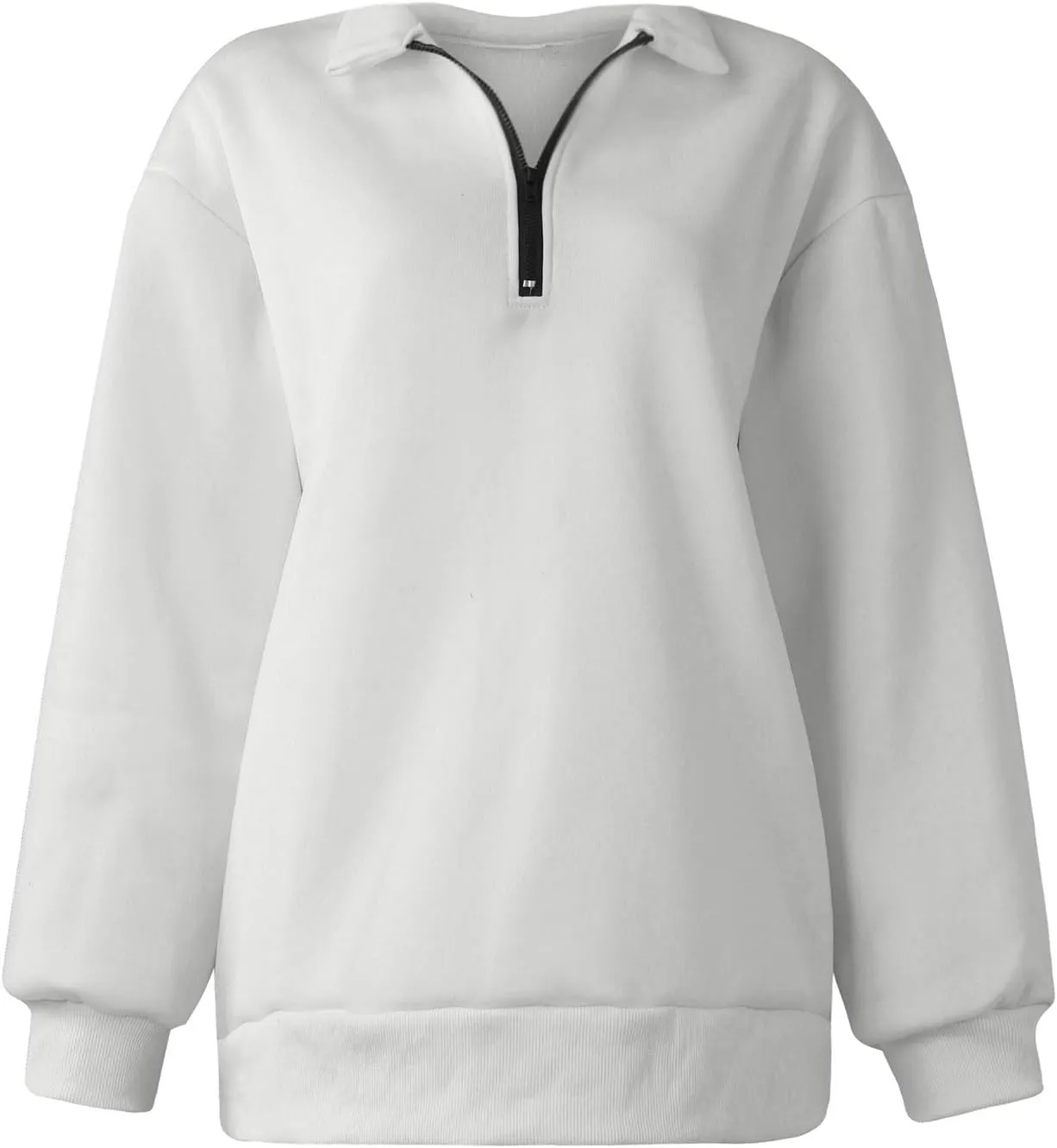 Womens Oversized Sweatshirts Hoodies Half Zip Long Sleeve Trendy Pullover Fall Fashion Outfits 2024 Y2k Clothes