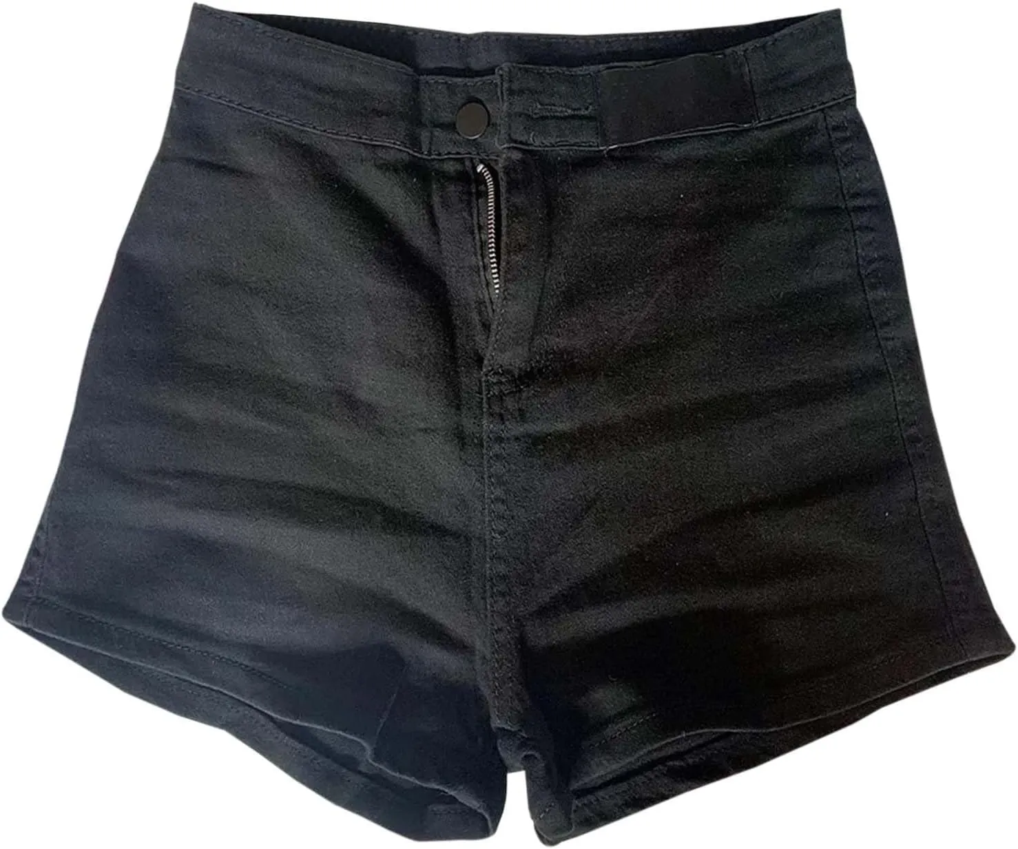 Women's Skinny Jean Shorts Summer High Waisted Stretchy Folded Hem Denim Shorts Lightweight Silm-Fit Sexy Hot Short