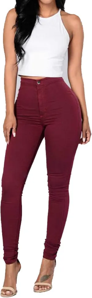 Women's Skinny Jeans Leggings Stretch High Waisted Denim Pants Jeggings