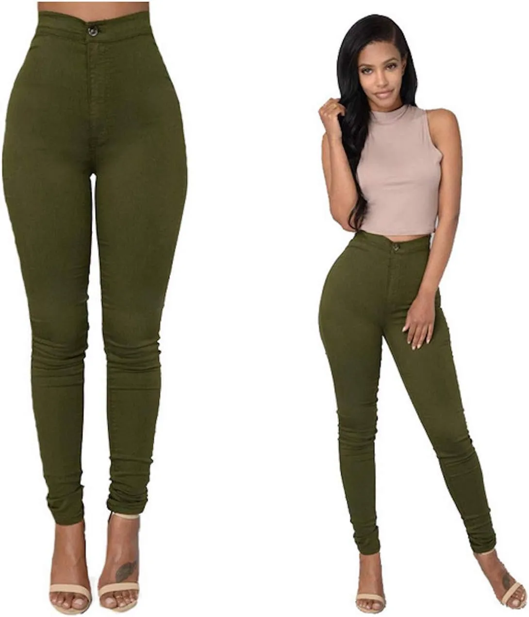 Women's Skinny Jeans Leggings Stretch High Waisted Denim Pants Jeggings