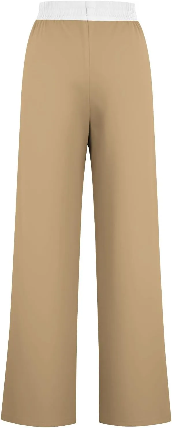 Womens Straight Leg Sweatpants Fall Plus Size Wide Leg Lounge Pants Terndy Fall Fashion Sweatpants with Pockets